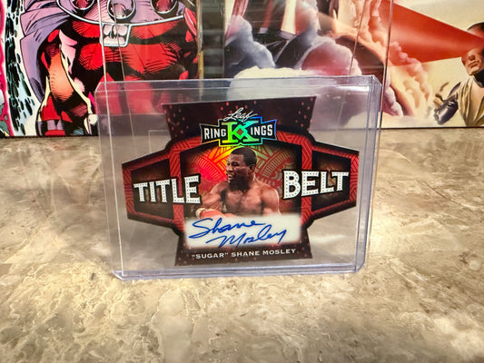 “Sugar” Shane Mosley 2026 Leaf Metal Ring Kings Title Belt Auto Red /4