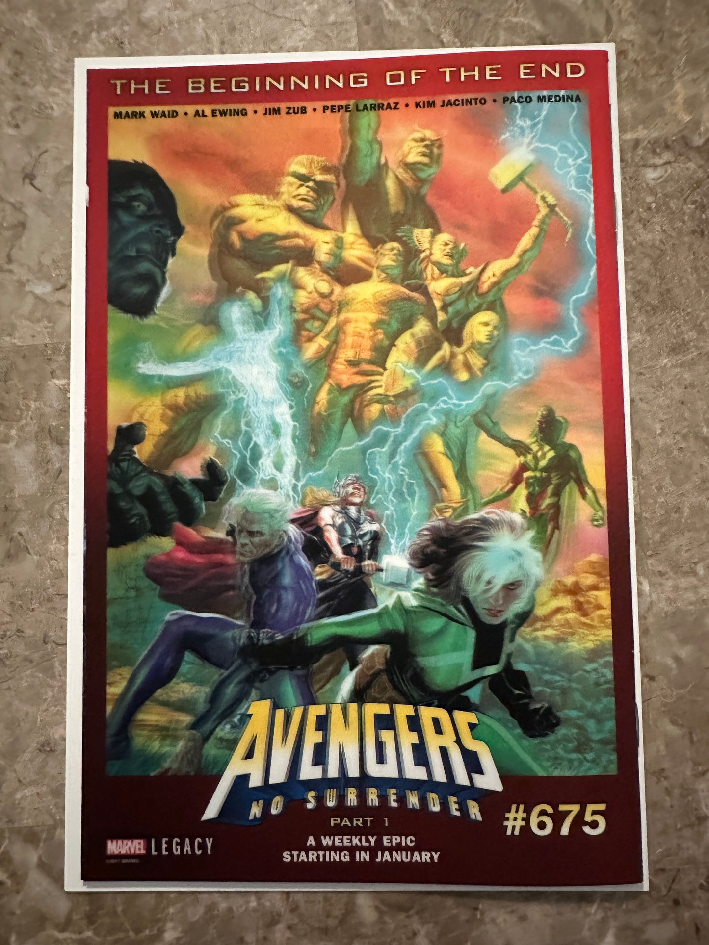 Captain America #695 Lenticular Cover (Marvel Comics 2018)