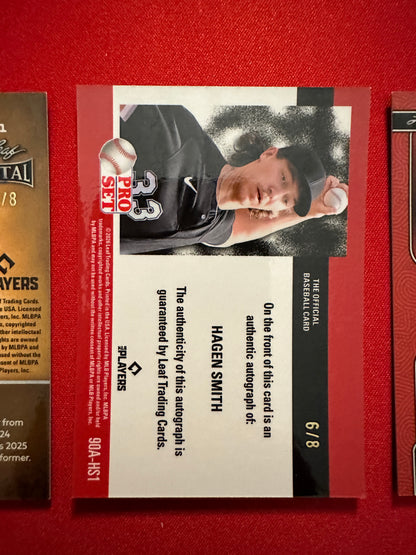 Hagen Smith 2026 Leaf 3-Card Premium Prospect Chase Lot