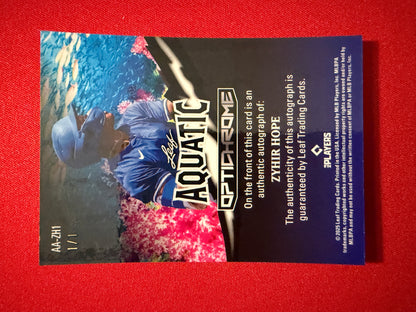 Zyhir Hope 2025 Leaf Optichrome Baseball Base Aquatic Auto Jellyfish Crystal  1/1