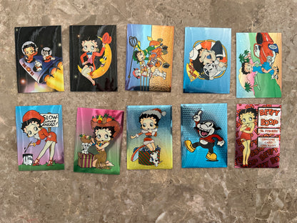 Betty Boop Pinups Complete Card Set + Nostalgia Chrome 1-5/Clear Chrome 1,4