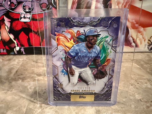 2025 Topps Inception Adael Amador RC Rookie Card Purple /150 #65
