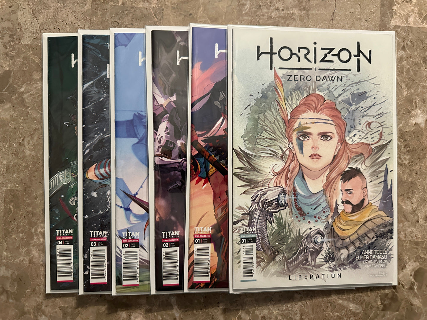 Horizon Zero Dawn #1-4 Full Set + Liberation #1 Momoko High Grade (2020 Titan)