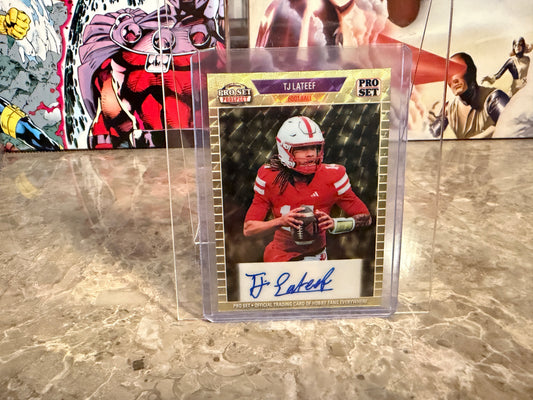 TJ Lateef 2026 Leaf Pro Set Metal 1989 Auto Gold Super Prismatic 1/1