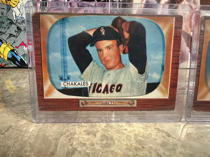1955 BOWMAN Chicago White Sox 3-Card Lot - Michaels / Marshall / Chakales