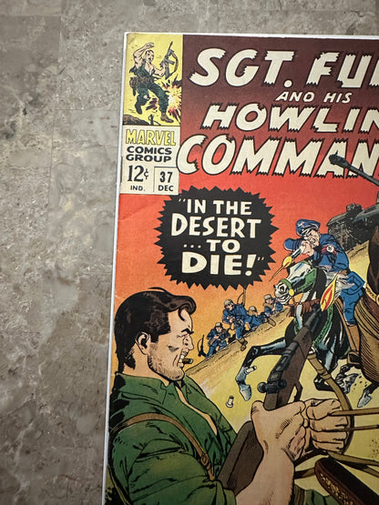 Sgt Fury #37 FN+ 6.5 (Marvel Comics 1966) - Glossy, nice copy