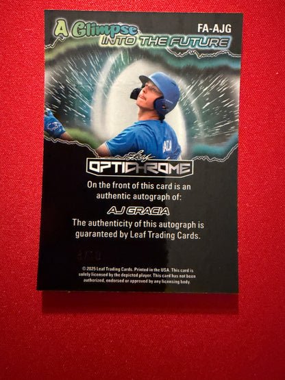 AJ Gracia 2025 Leaf Optichrome Glimpse Into Future Auto Lava /10