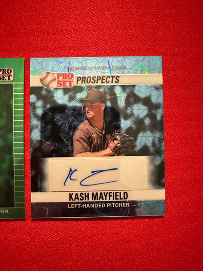 Kash Mayfield 2026 Leaf Pro Set 1/1 Platinum Lazer Mini AUTO Green /3 & /20 LOT