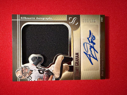 Jimmy Graham 2025 Panini Silhouette Autographs Jumbo Swatch /199 SA-JGM