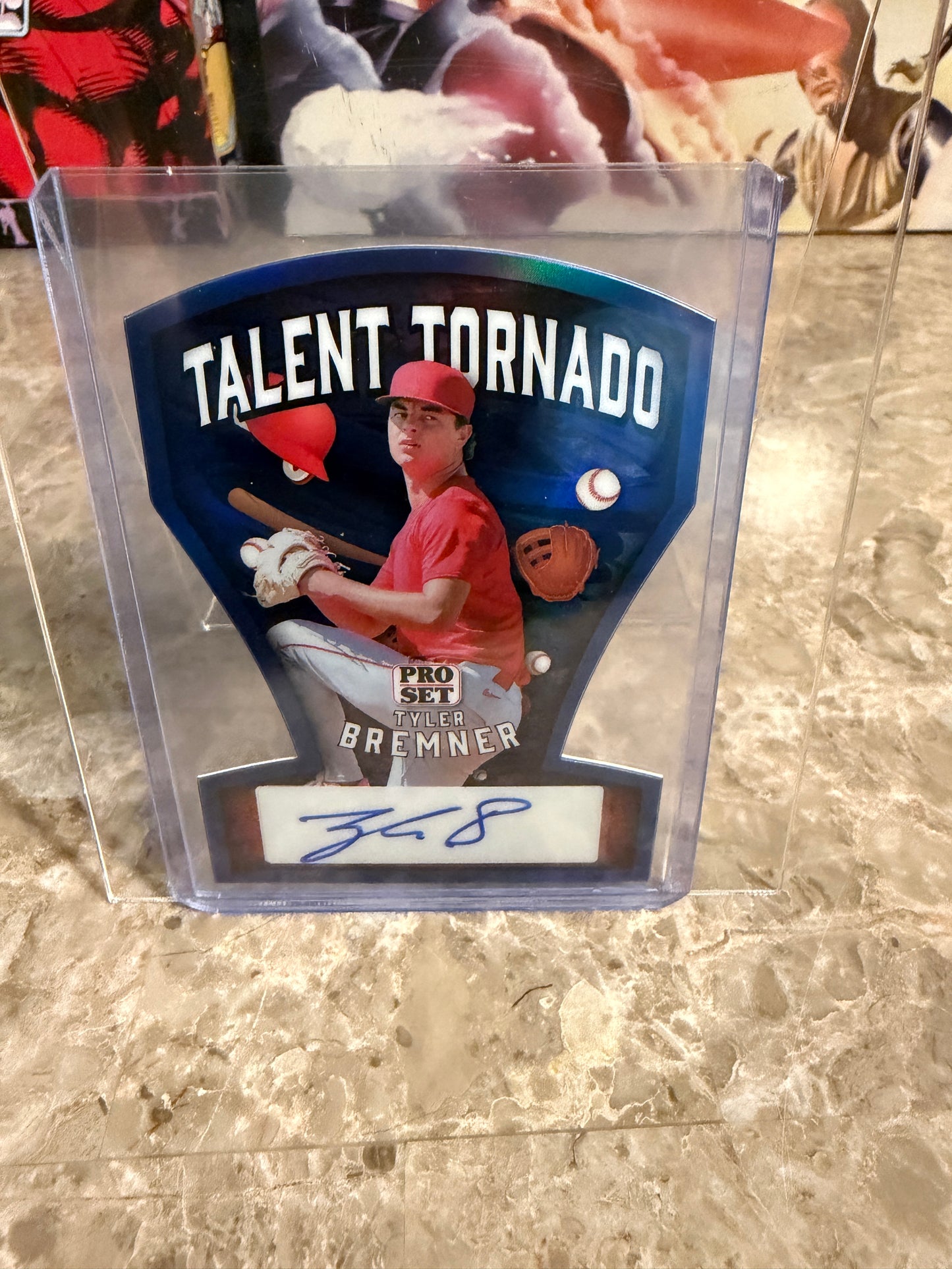 2026 Leaf Pro Set Tyler Bremner Talent Tornado Blue Auto 4/5