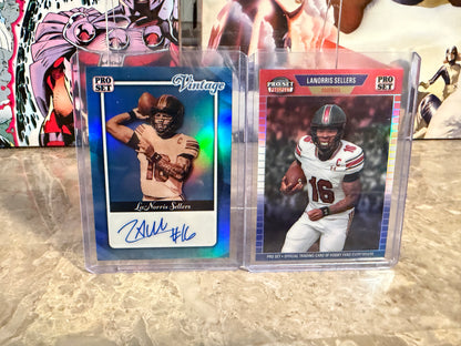 LaNorris Sellers 2026 Leaf Pro Set Metal Vintage Auto Red White Blue Lot