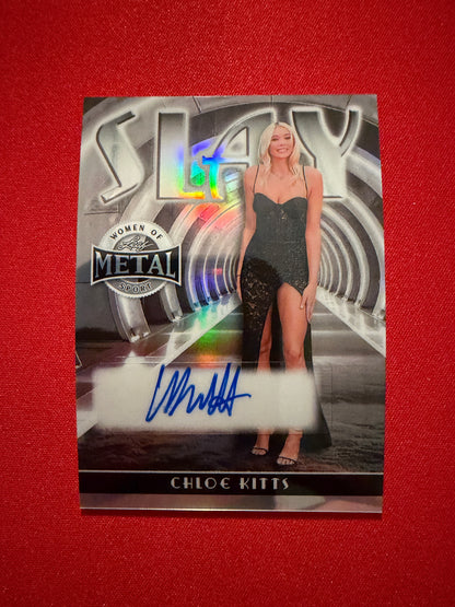 Chloe Kitts 2026 Leaf Metal Women Of Sport Slay Auto Silver /10