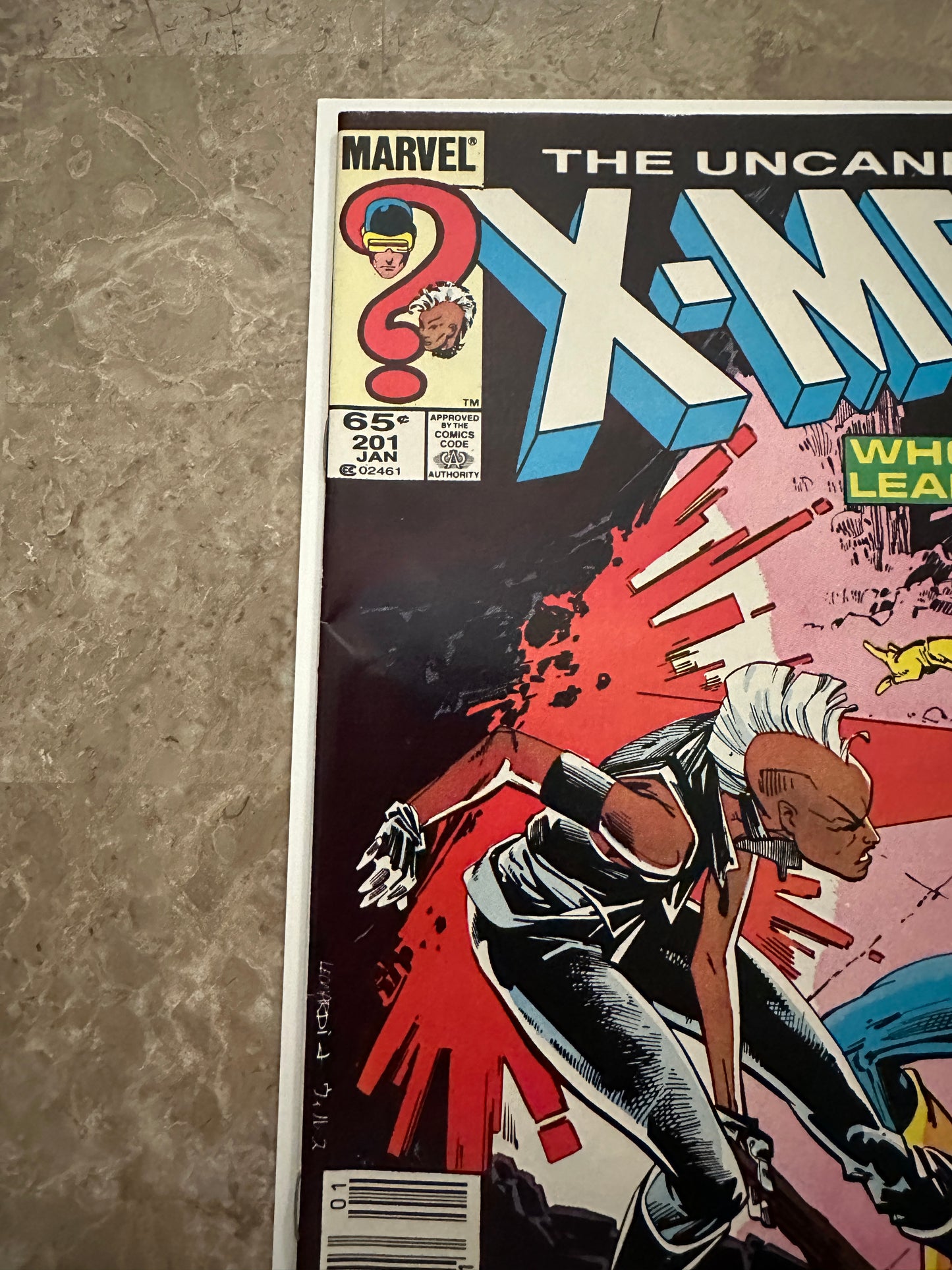 Uncanny X-Men #201 Newsstand VF+ 8.5 (1986 Marvel Comics)