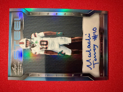 Malachi Toney 2026 Leaf Trinity Football Steel Auto Platinum 1/1
