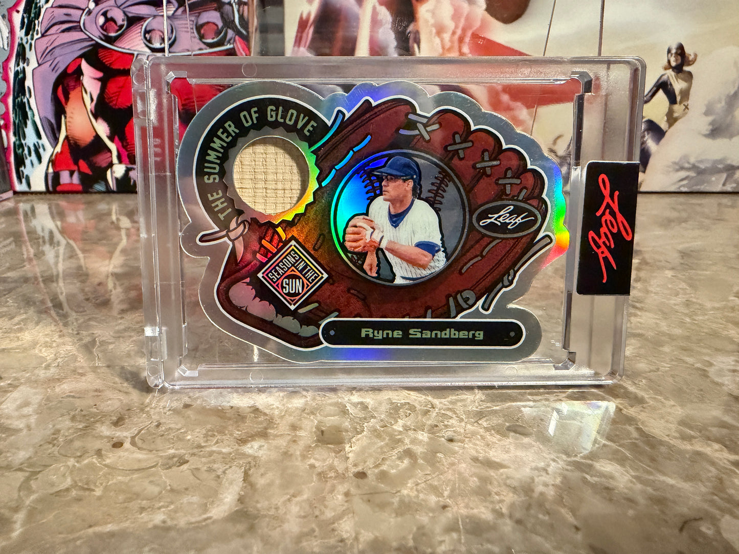 Ryne Sandberg 2026 Leaf Seasons In The Sun Summer of Glove Silver Game-Used /25