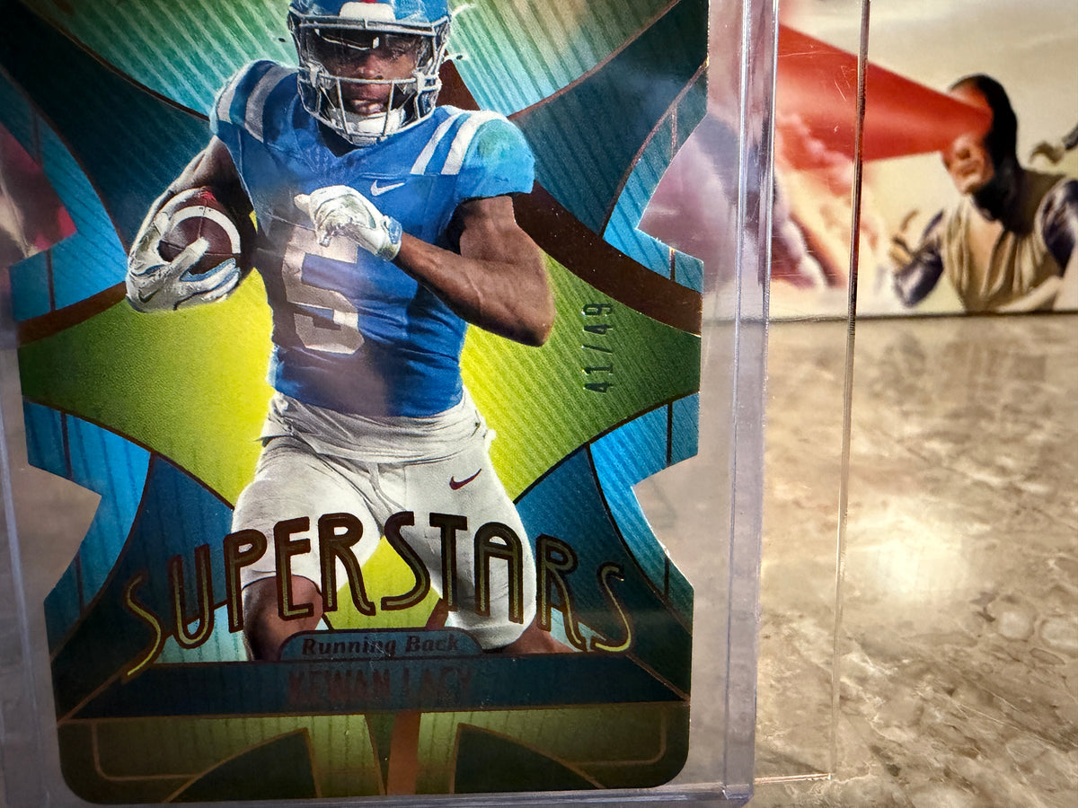 Kewan Lacy 2025 Panini Silhouette Football Superstars Die-Cut /49