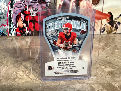 2026 Leaf Pro Set Gunner Stockton Talent Tornado Auto Blue /5
