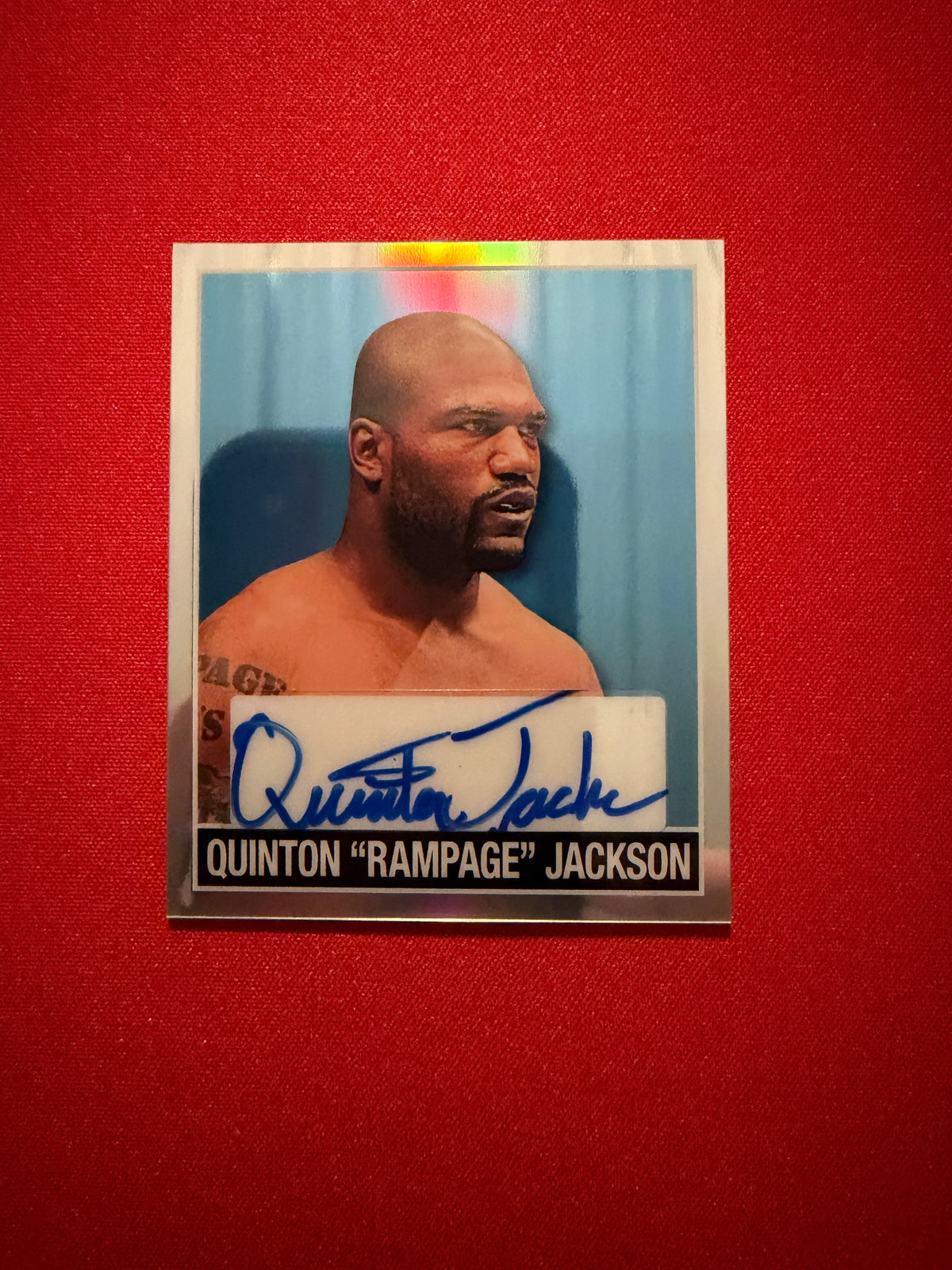Quentin Rampage Jackson 2026 Leaf Metal Ring Kings 1948 Auto Platinum /8