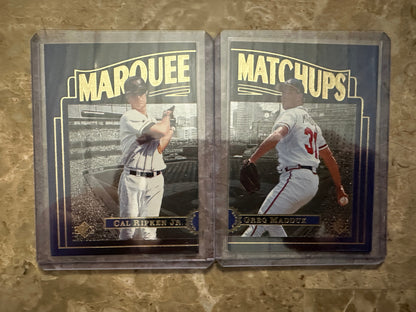 Cal Ripken Jr. #MM9/Greg Maddux #MM10 (1996 Upper Deck SP Marquee Matchups)
