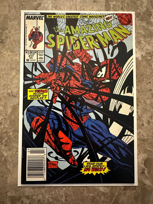 Amazing Spider-Man #317 Newsstand VF+ 8.5 (1992 Marvel) - Beautiful Copy