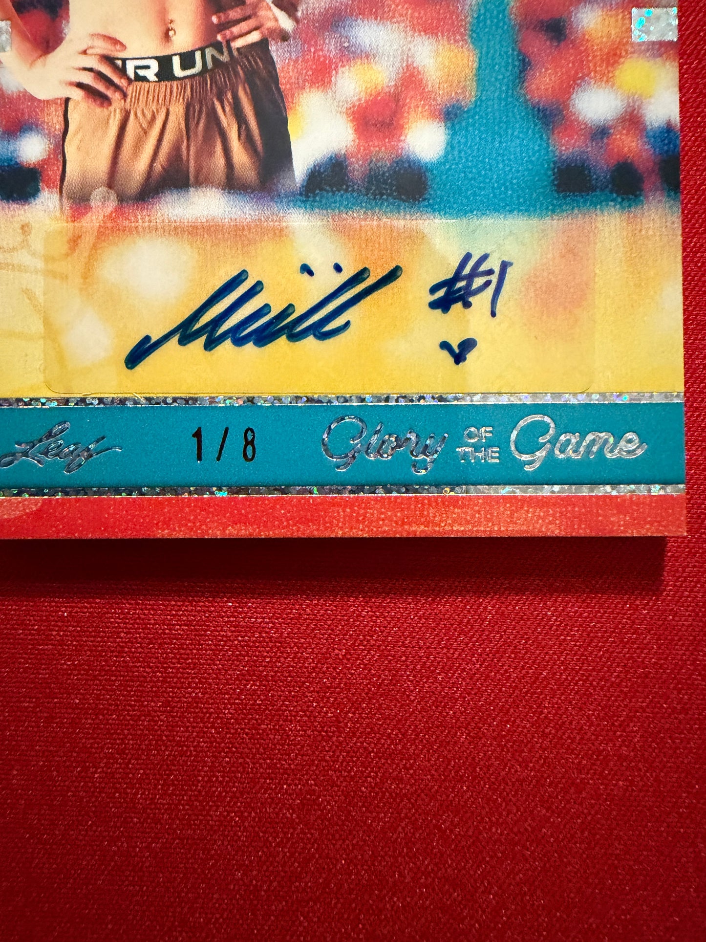 Nika Muhl 2025 Leaf Glory of the Game Basketball Court Queens Auto Holo Dots 1/8