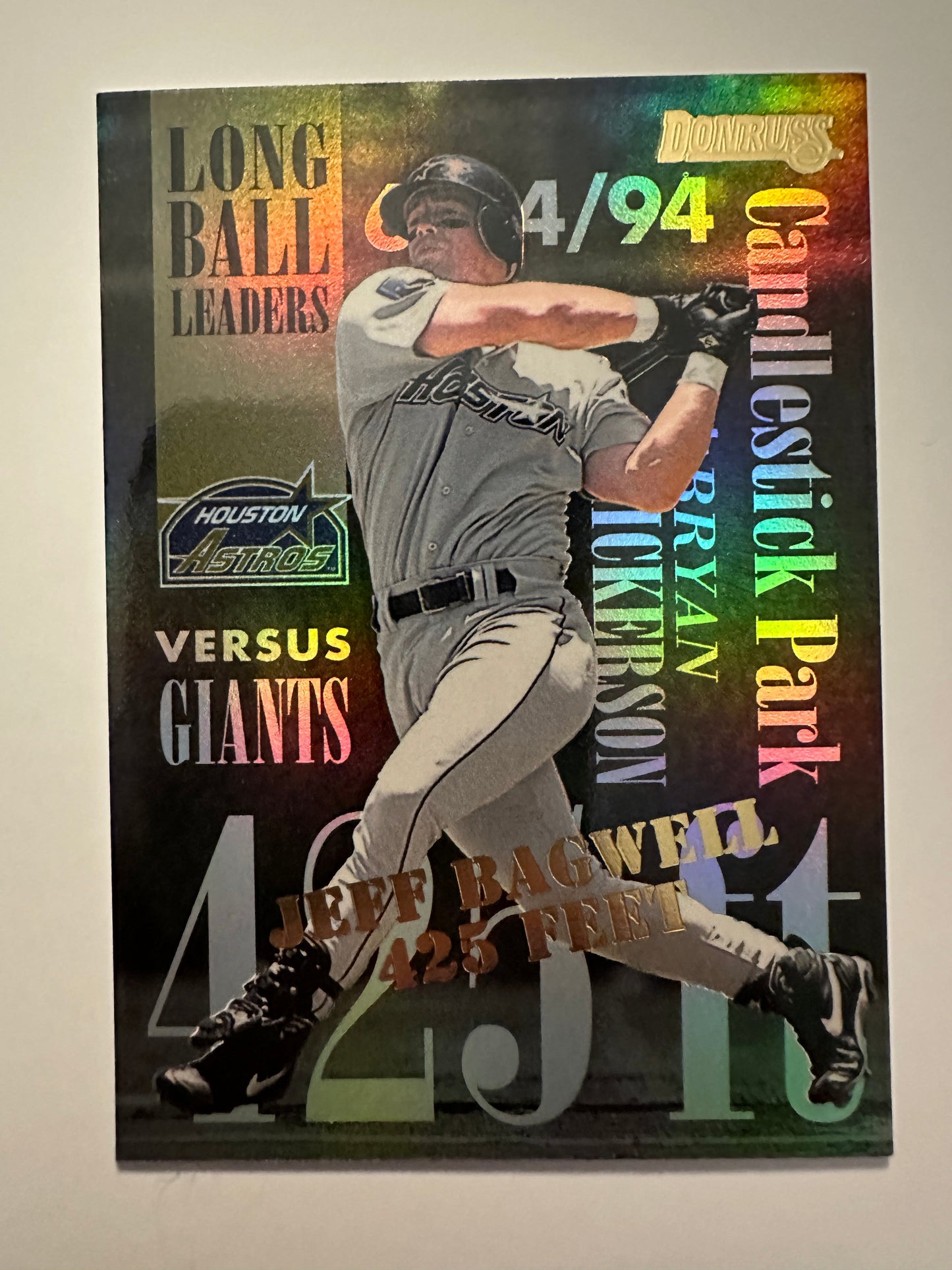 1995 Donruss Long Ball Leaders (8 card set) - Higher grade