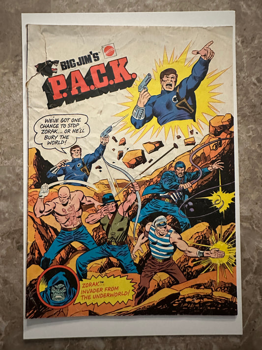 Big Jim's P.A.C.K. Comic Low Grade (Mattel 1975)