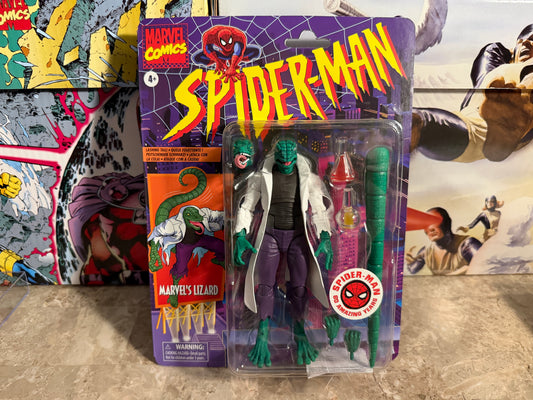 Marvel Legends Retro Series Spider-Man 60th Anniversary Lizard Action Figure