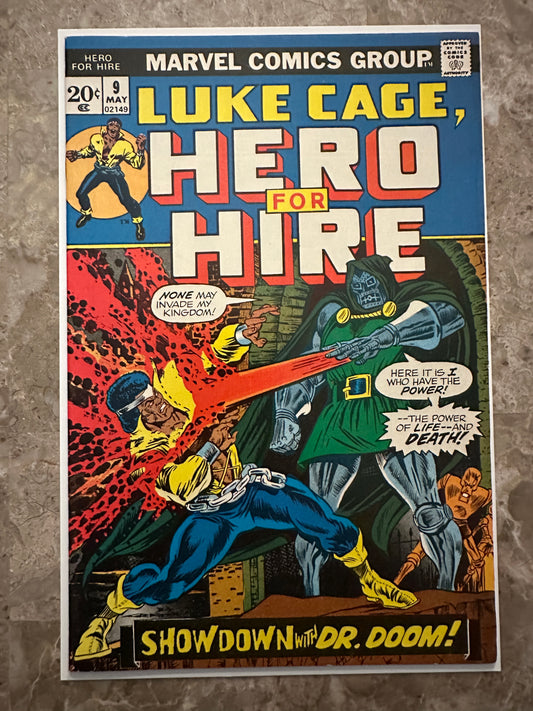 Hero for Hire #9 High Grade VF 8.0 (Marvel Comics 1973) - Doom cover