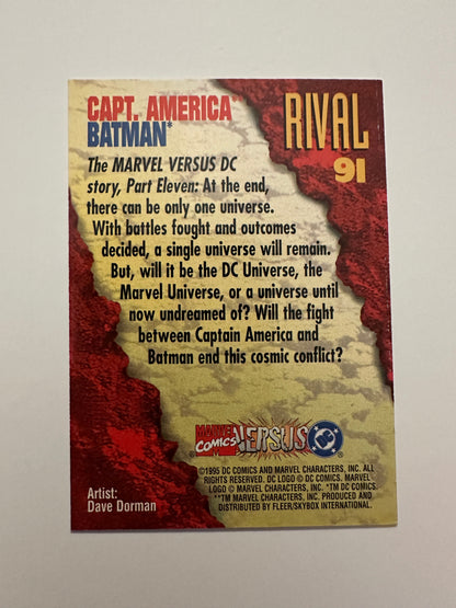 Captain America/Batman #91 (1995 Fleer DC vs. Marvel) - High grade