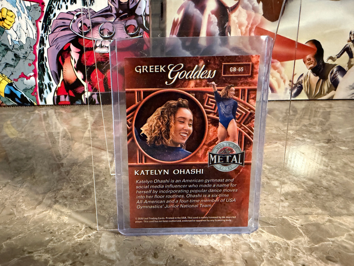 Katelyn Ohashi 2026 Leaf Metal Women of Sport Greek Goddess Super Circles 1/1