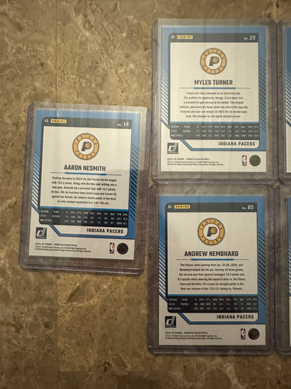 2024 Panini Donruss Basketball Indiana Pacers Team Set (11 cards)