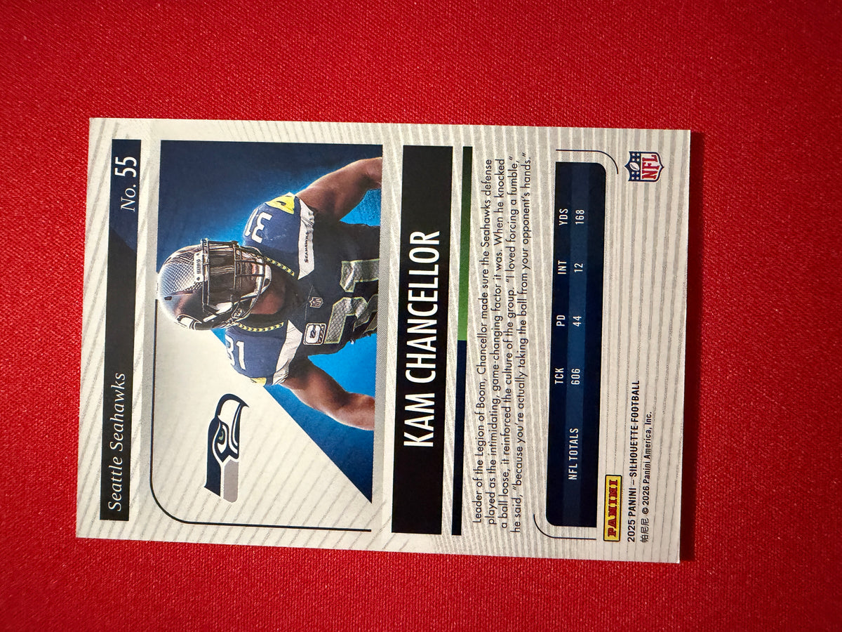 Kam Chancellor 2025 Panini Silhouette Football Base Silver /149 #55