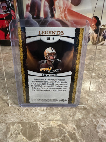 Drew Brees 2026 Leaf Paydirt Football Legends Pink Parallel /15 Non-Auto