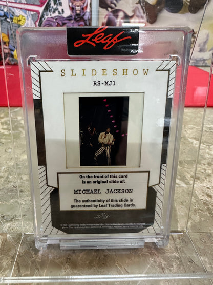 2026 Leaf Slideshow Michael Jackson Encased Rock Slides Insert MJ