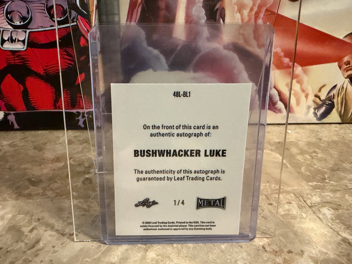 Bushwhacker Luke 2026 Leaf Metal Ring Kings 1948 Auto Red 1/4 Bookend