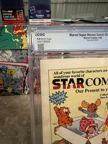 Marvel Super-Heroes: Secret Wars #12 Newsstand CGC 9.4 WP (1984) - New Case