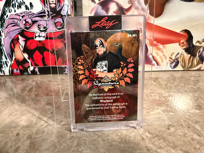 Warlord 2026 Leaf Signature Series Base Auto Black Stardust 1/1