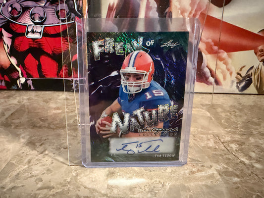 Tim Tebow 2026 Leaf Autograph Collection Football Freak of Nature Auto 1/1