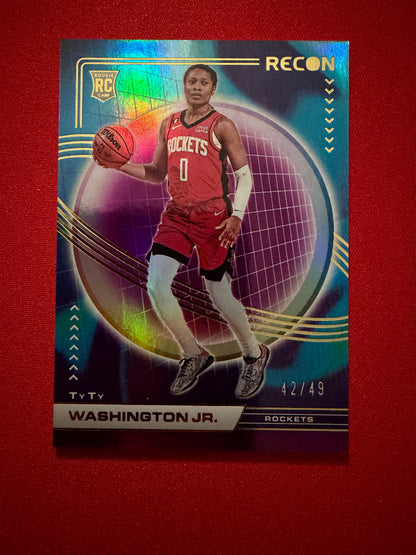Ty Ty Washington Jr. 2022-23 Panini Recon Basketball RC /49 #217