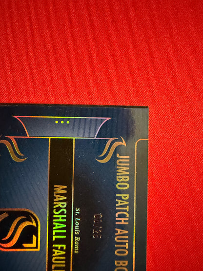 Marshall Faulk 2025 Panini Silhouette Jumbo Patch Auto Nike Swoosh Booklet /25