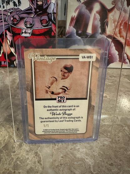 2026 Pro Set Metal Baseball Wade Boggs Vintage Autograph 1/1 Gold Lazer