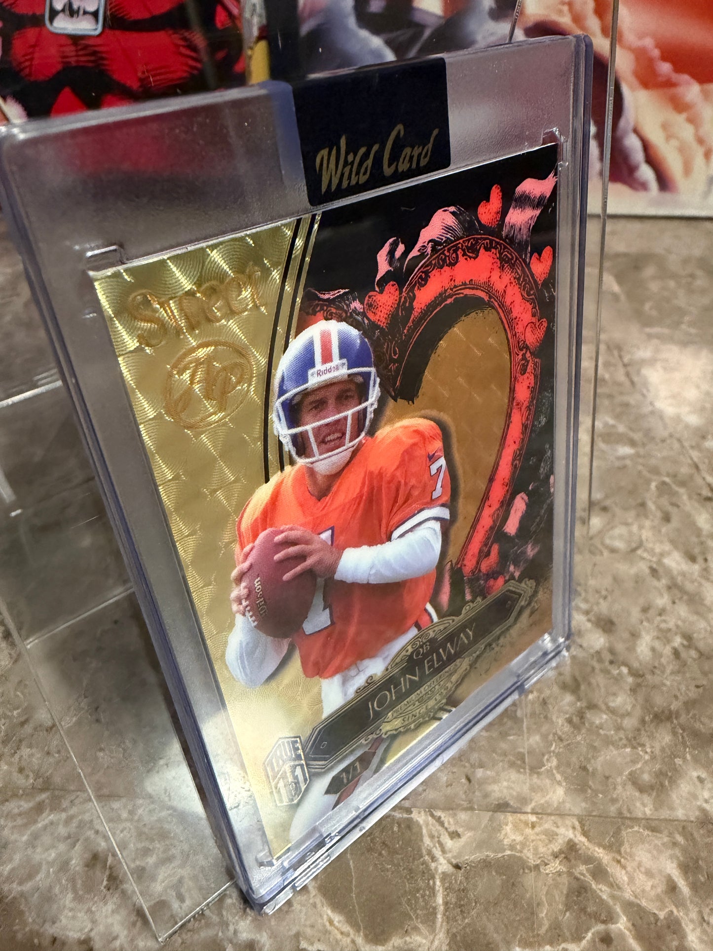 2026 Wild Card Wild Art Gold Vinyl True 1/1 John Elway Non-Auto (Street Art / Sweet)