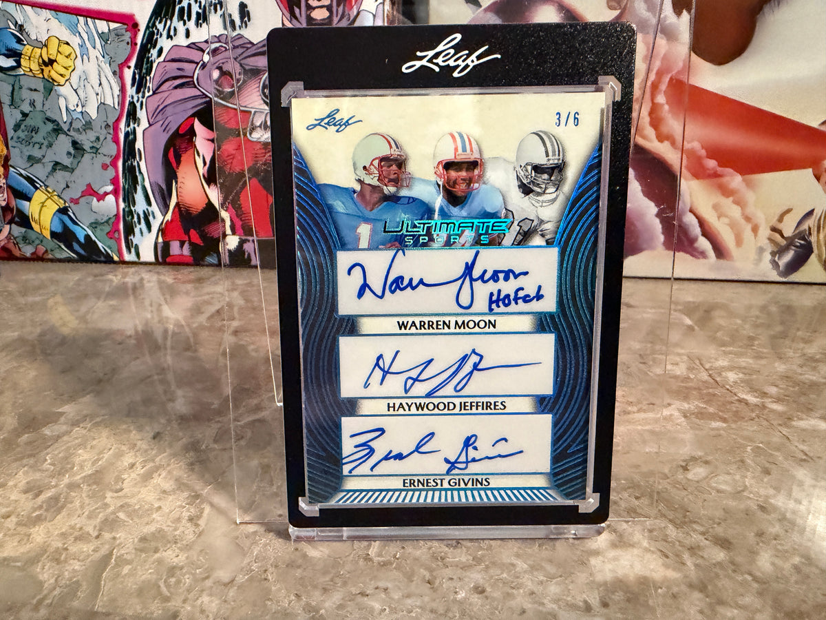 Moon Jeffries Givins 2026 Leaf Ultimate Sports 3 Triple Auto Jersey Color Match /6