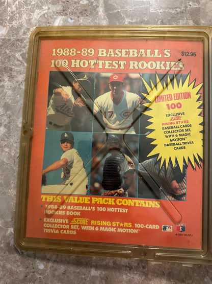1988-89 Score Baseball's 100 Hottest Rookies Sealed Card Set
