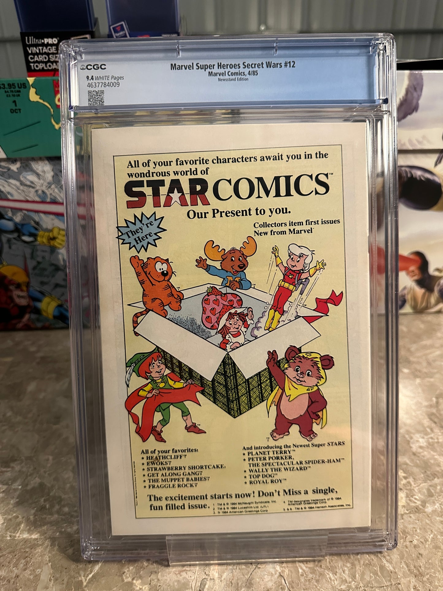 Marvel Super-Heroes: Secret Wars #12 Newsstand CGC 9.4 WP (1984) - New Case