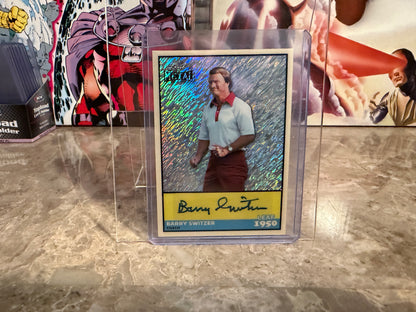 2026 Leaf Metal Football Barry Switzer 1950 Auto Silver Shimmer 1/1