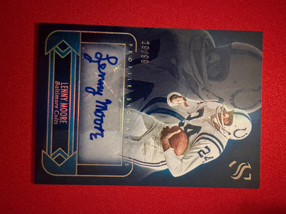 Lenny Moore 2025 Panini Silhouette Football Profile Signatures Auto /99
