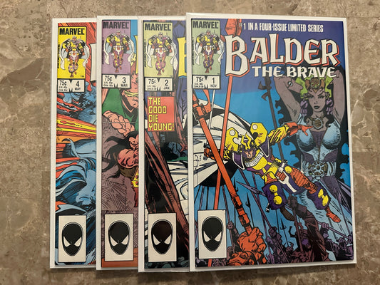 Balder the Brave #1-4 Full Set High Grade (1985 Marvel Comics)