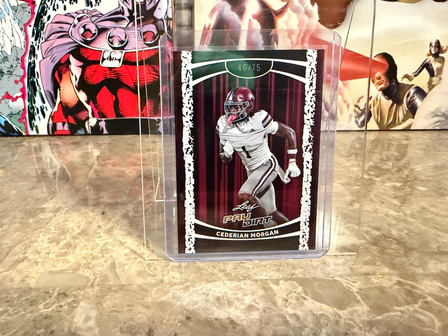 Cederian Morgan 2026 Leaf Paydirt Football Base Pink /75